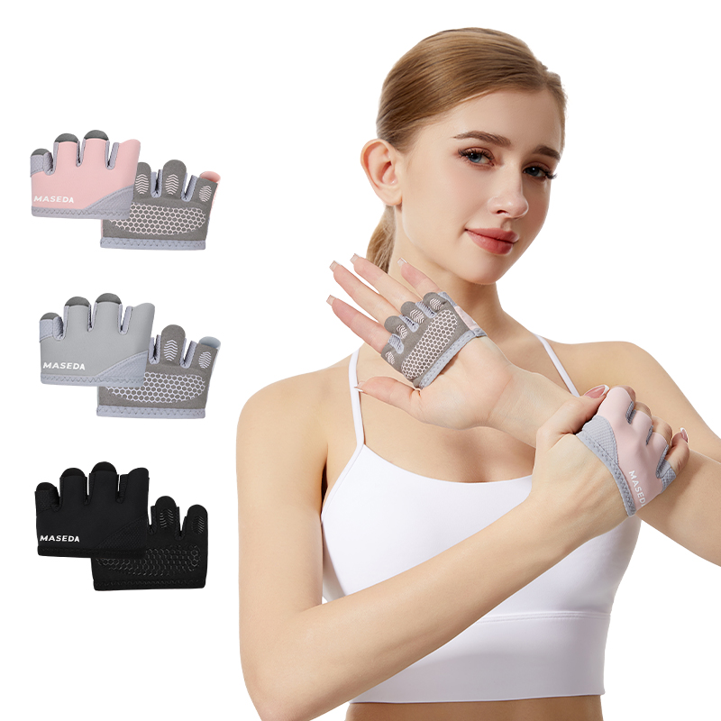 Pilates Yoga Origin - Coppia di Guanti Fitness Senza Dita: