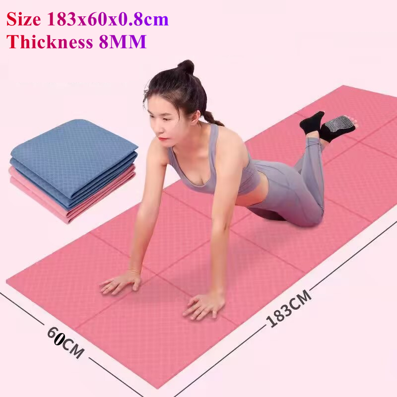 Pilates Yoga Mat Thickness - Piega Portatile 183x60 CM Yoga Matt