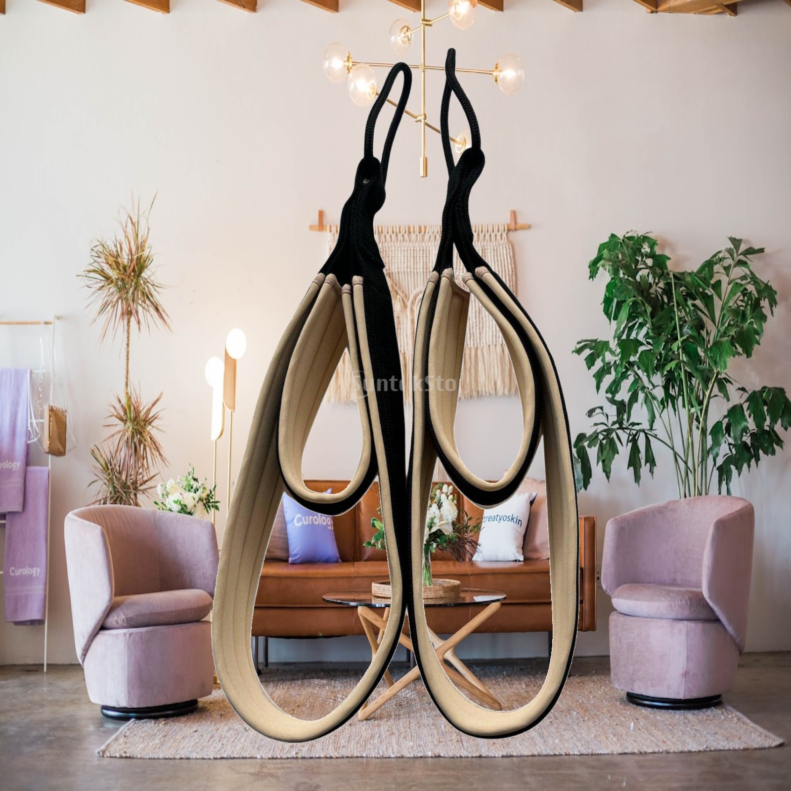 Pilates & Yoga Unleashed Studio Tuckahoe - Impugnatura per Pilates, Cinghia Antiscivolo per