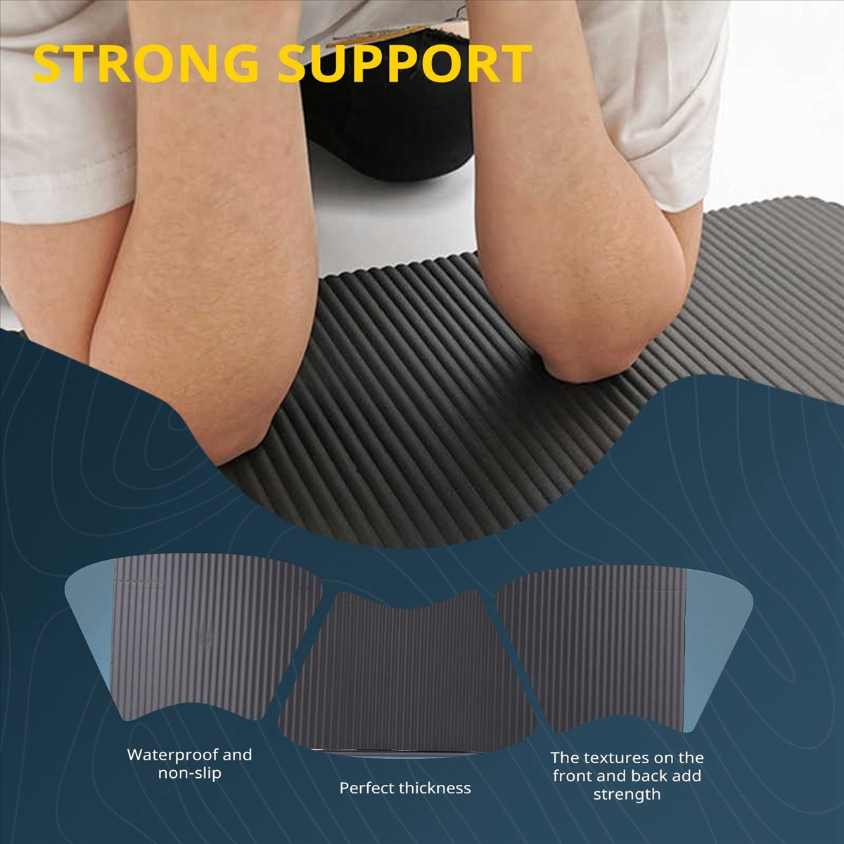 Pilates Yoga Mat Thickness - Tappetino Yoga Doings Spesso 15MM, Tappetini