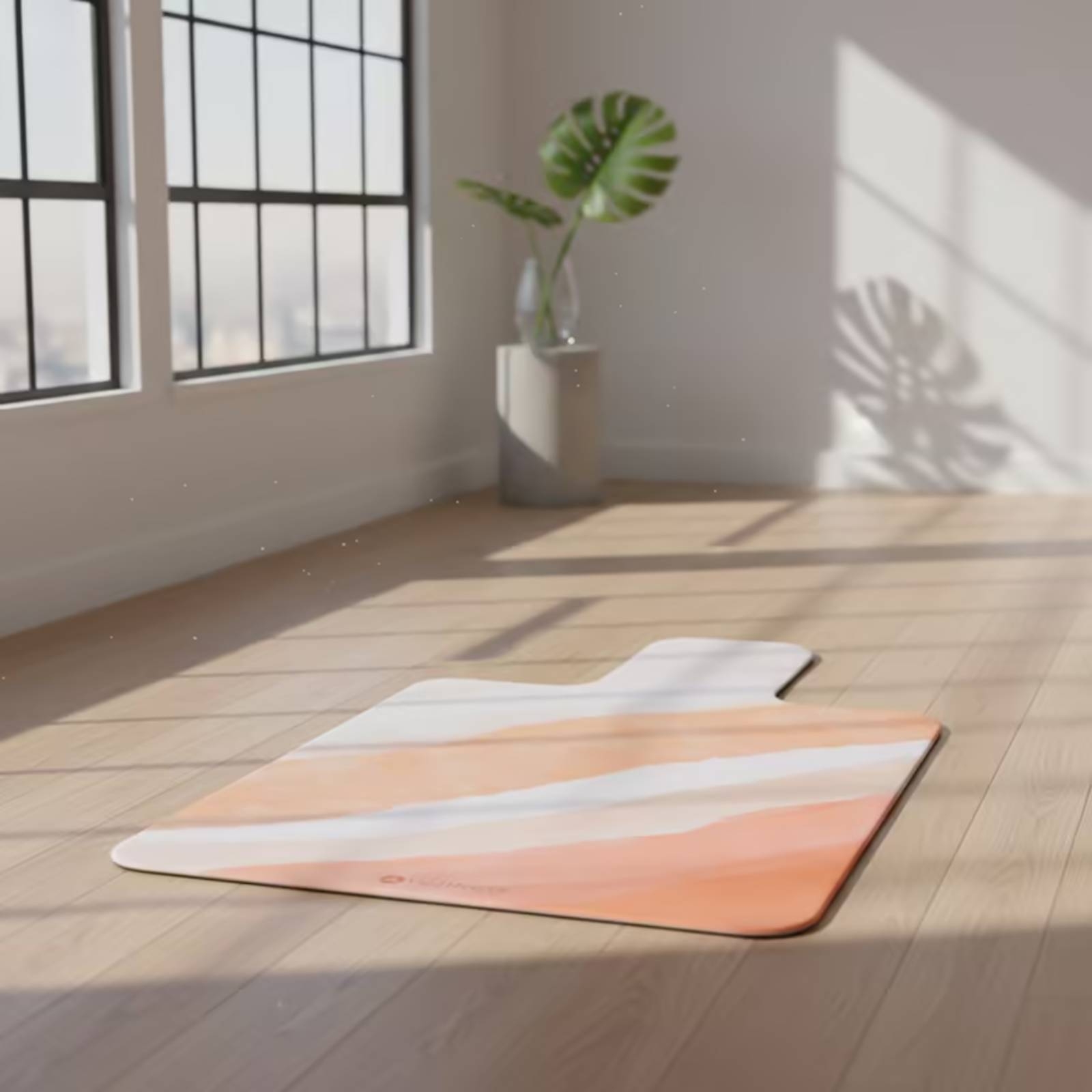 Pilates & Yoga Unleashed Studio Tuckahoe - Tappetino per Esercizi in Camoscio, Antiscivolo