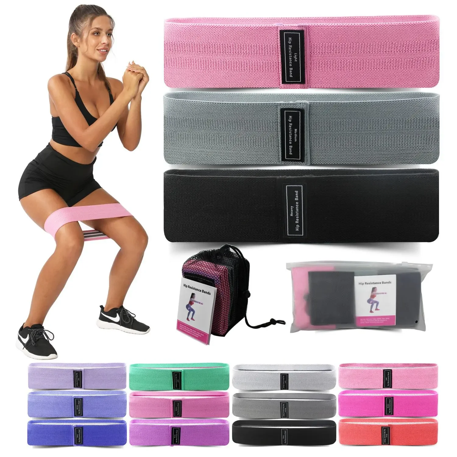 Pilates Yoga Home Workout - 1/2/3PCS Fasce Elastiche Fasce di Resistenza