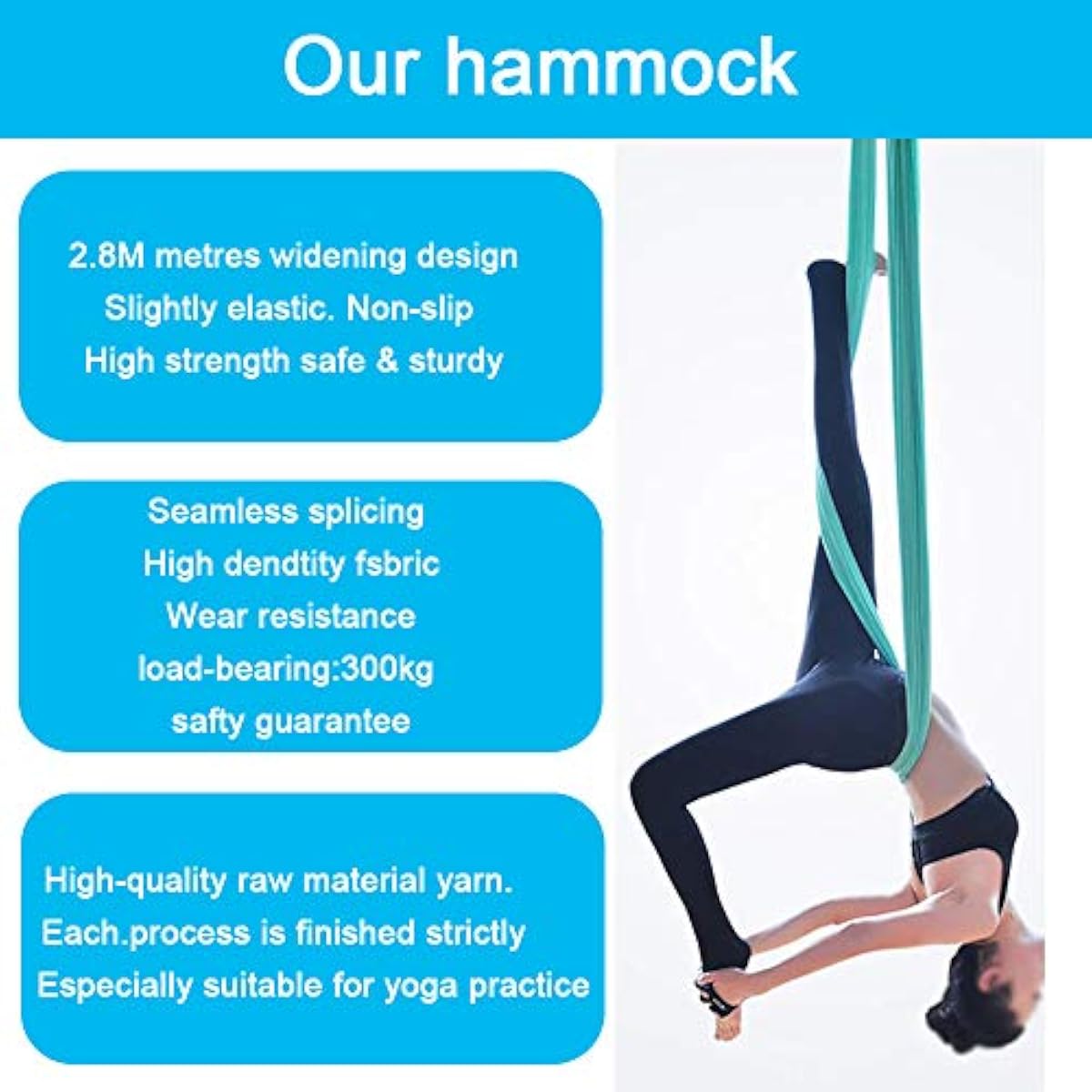 Amaca per Yoga Aereo 5M x 2.8M - Pilates Yoga Aerial recensione e prezzo