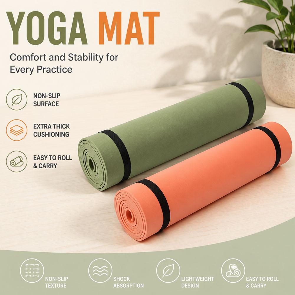 Tappetino da yoga spesso 1/2 p - Pilates Yoga Mat Thickness recensione e prezzo